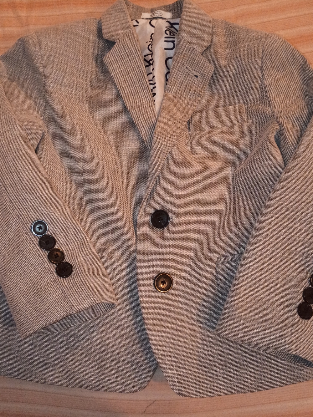 Boys 3t Grey Textured Blazer - Classic Tailored Jacket (M20)